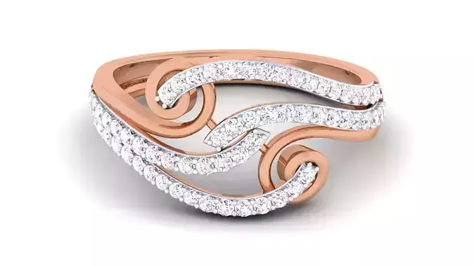 Women Diamond Ring 3dm renders detail