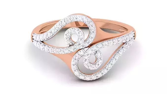 Women Diamond Ring 3dm renders detail