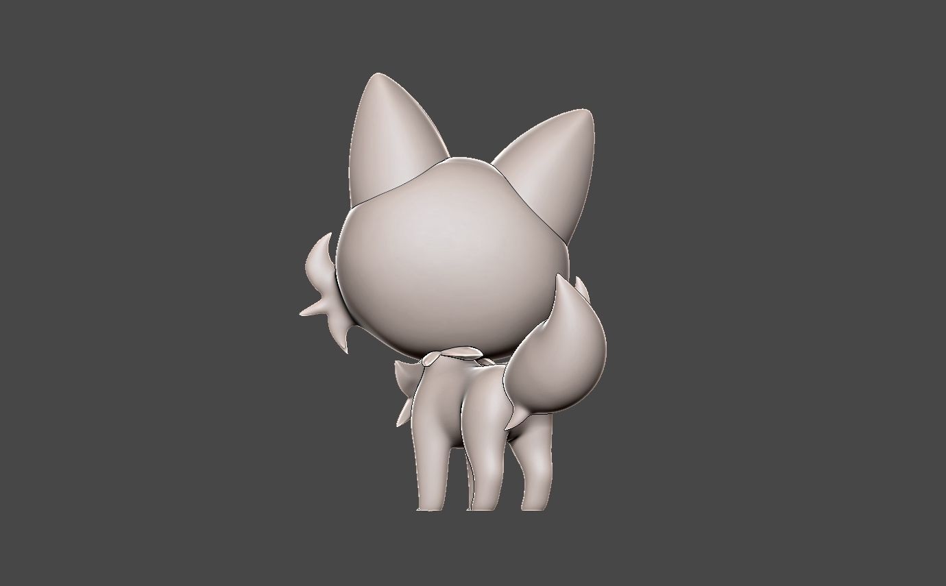 Pokemon sprigatito 3D print model_8
