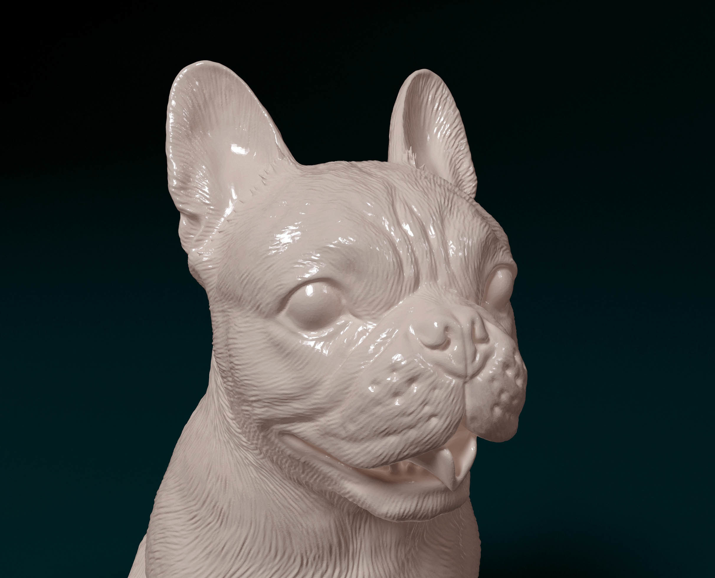 French bulldog 011 3D print model_6