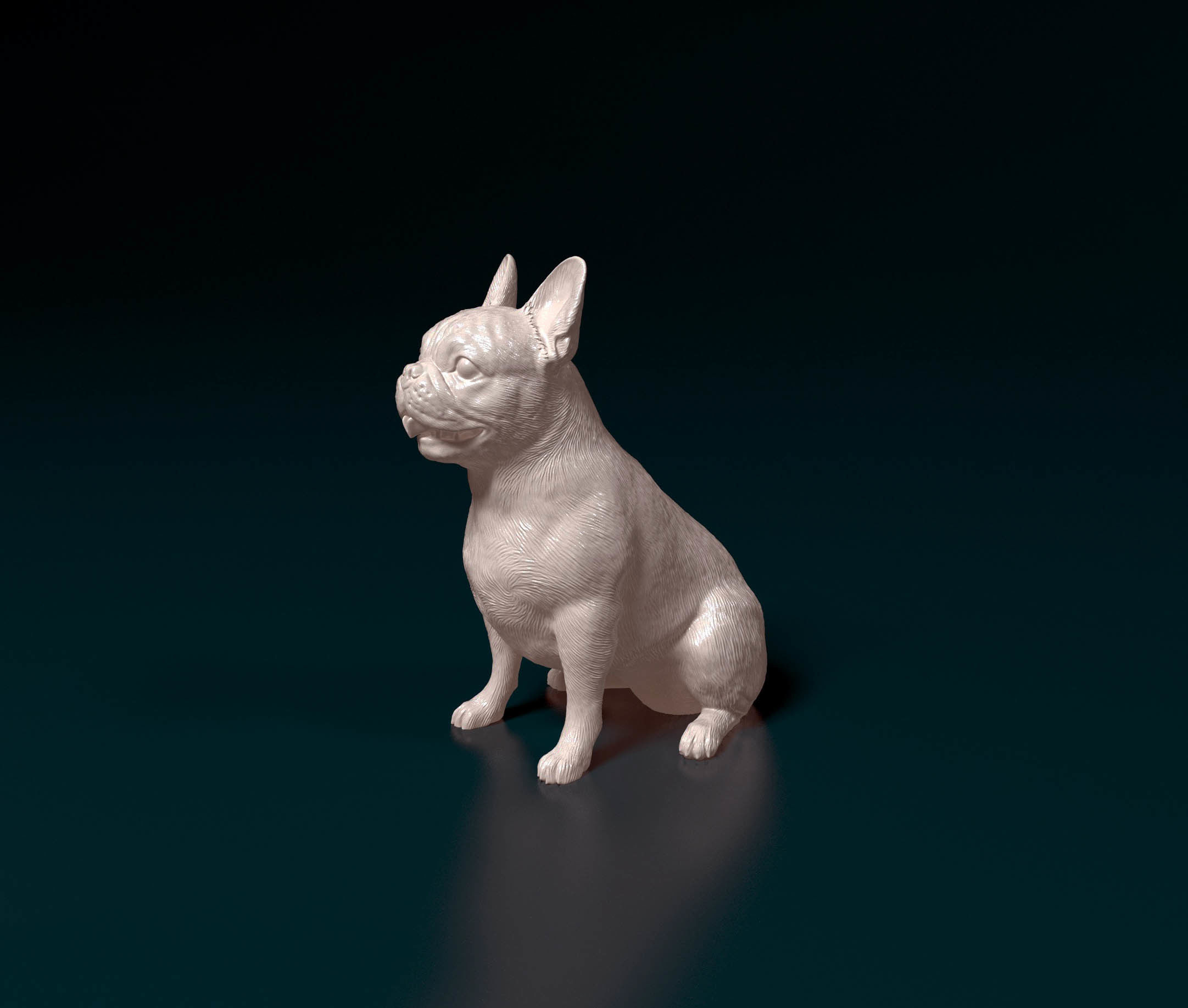 French bulldog 011 3D print model_4
