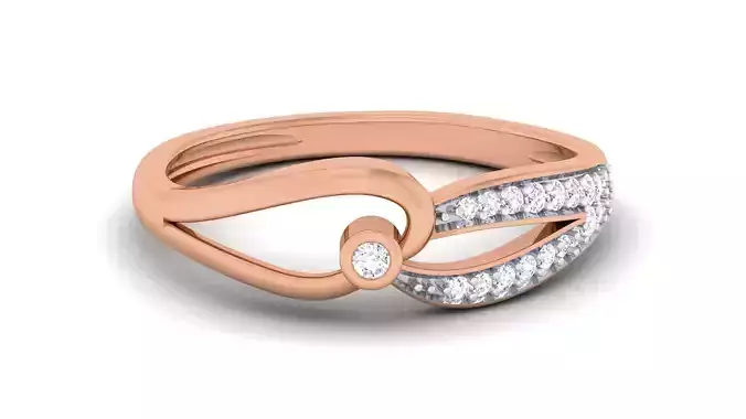 Women Diamond Ring 3dm renders detail