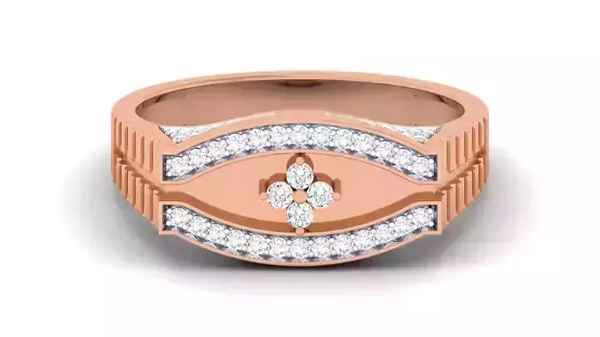 Gents Diamond Ring 3dm renders detail