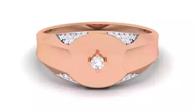 Gents Diamond Ring 3dm renders detail