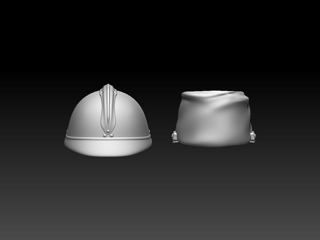 FRENCH HELMET CAP 3D print model_6
