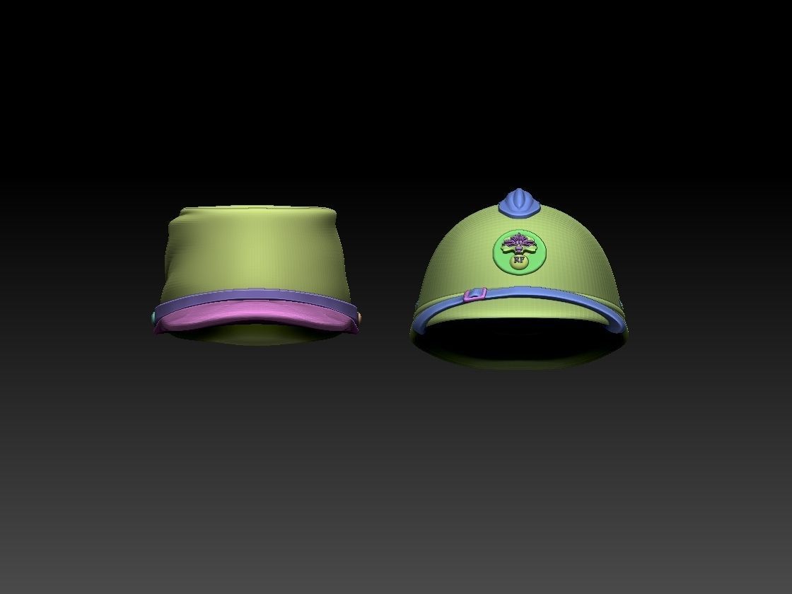 FRENCH HELMET CAP 3D print model_10