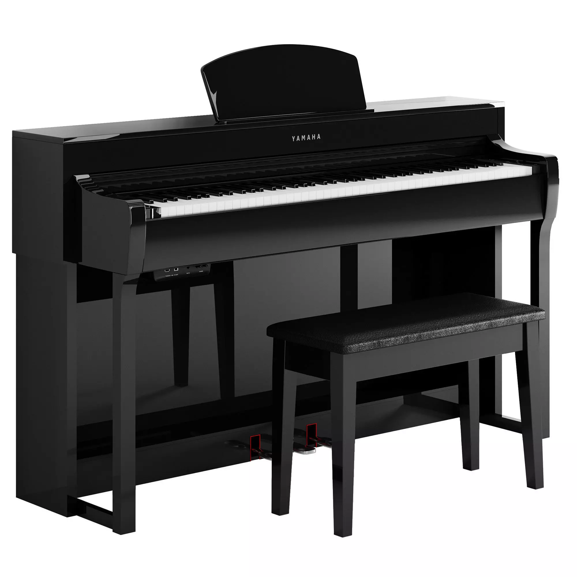 Yamaha CLP-735 Digital Piano 3D model | CGTrader