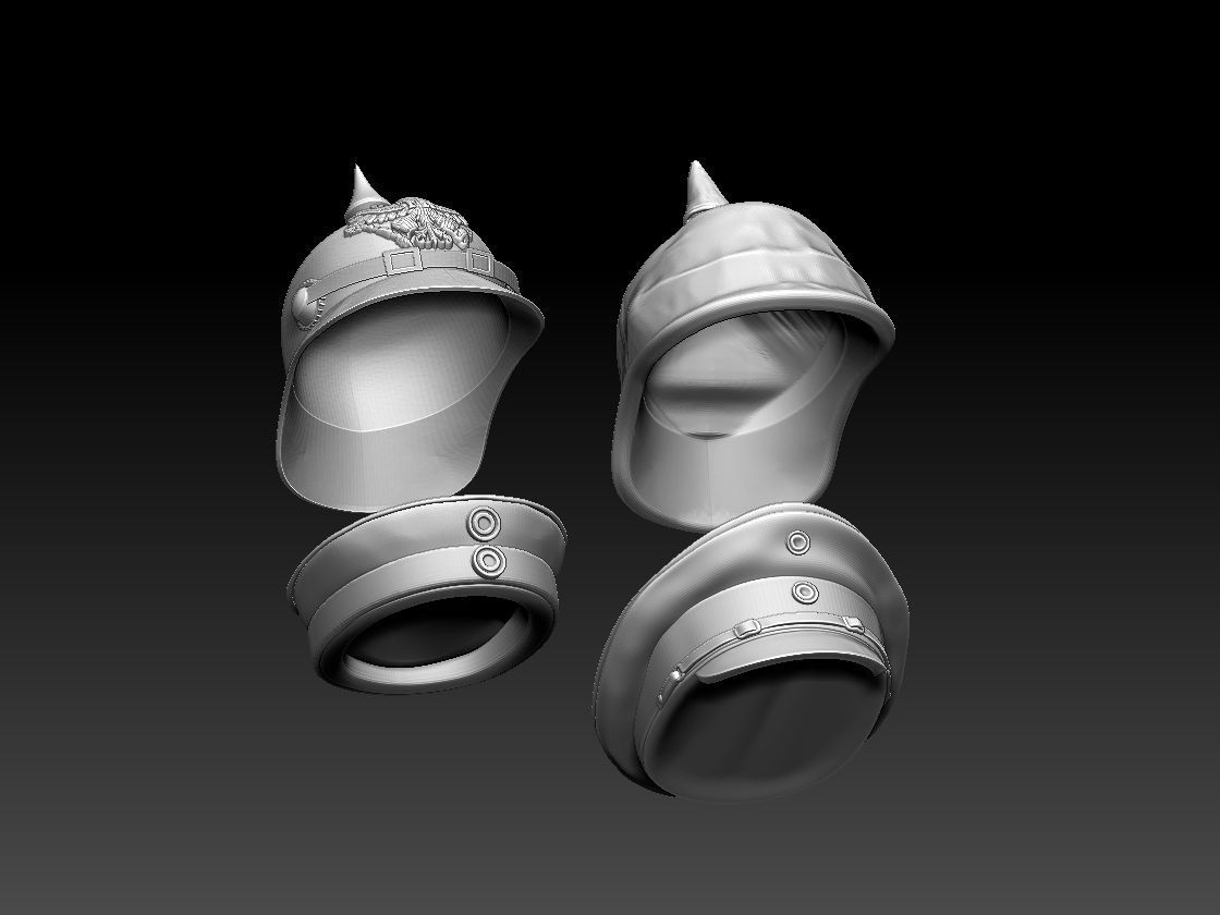 GERMAN HELMET CAP 3D print model_1