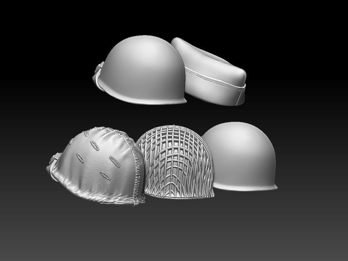 USA HELMET CAP 3D print model_2