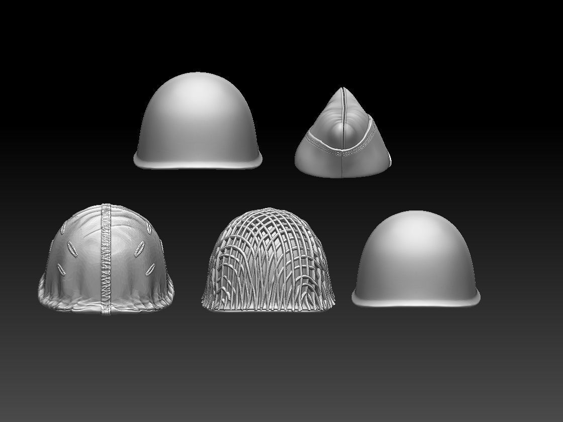 USA HELMET CAP 3D print model_11