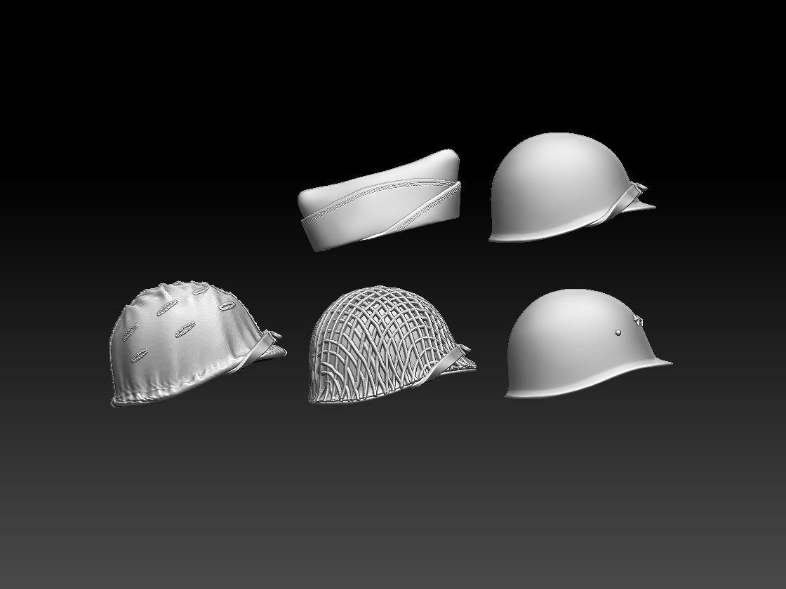 USA HELMET CAP 3D print model_4