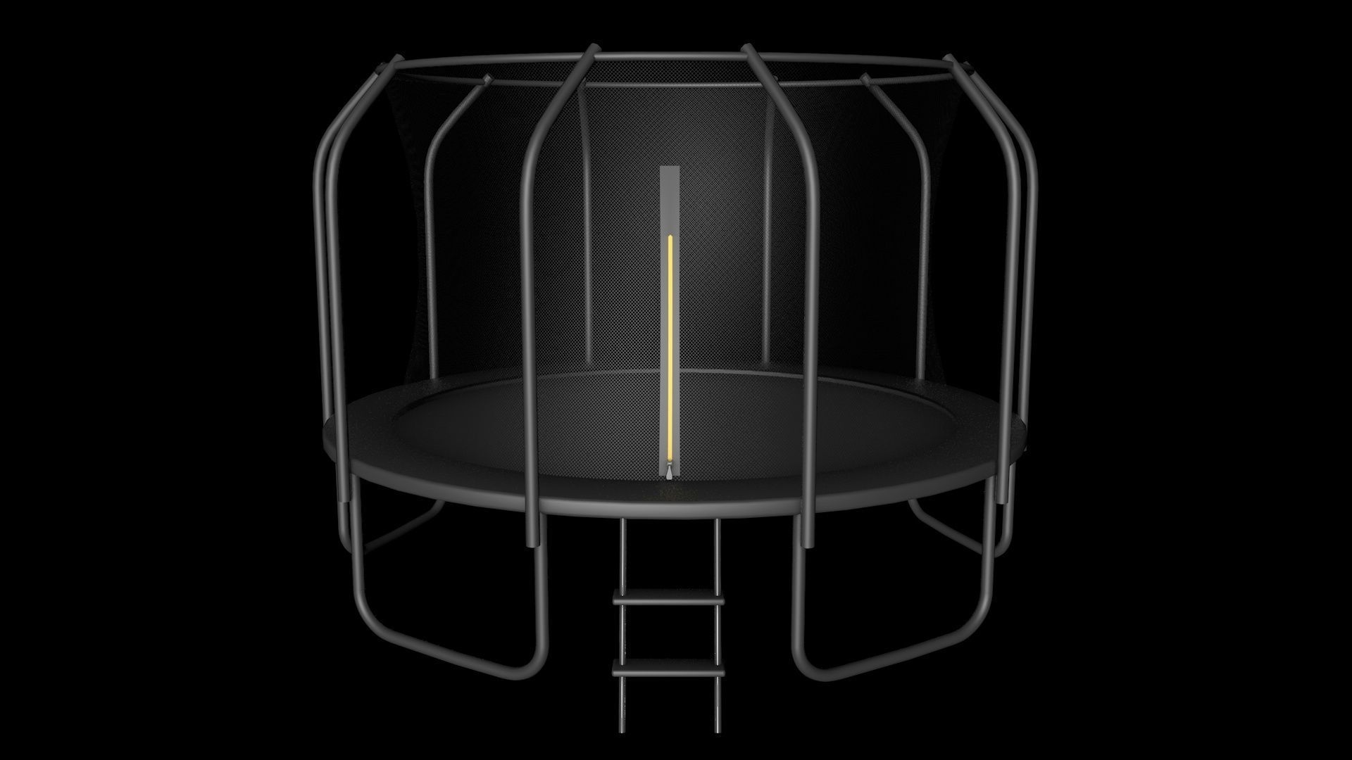 Trampoline Low Poly Game Ready Low-poly 3D model_1