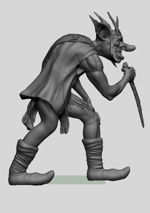goblin warrior 3D print model 3D model 3D printable | CGTrader