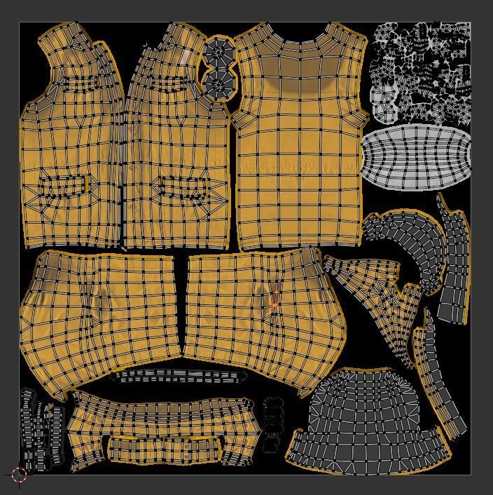 Rain Coat Low-poly 3D model_16