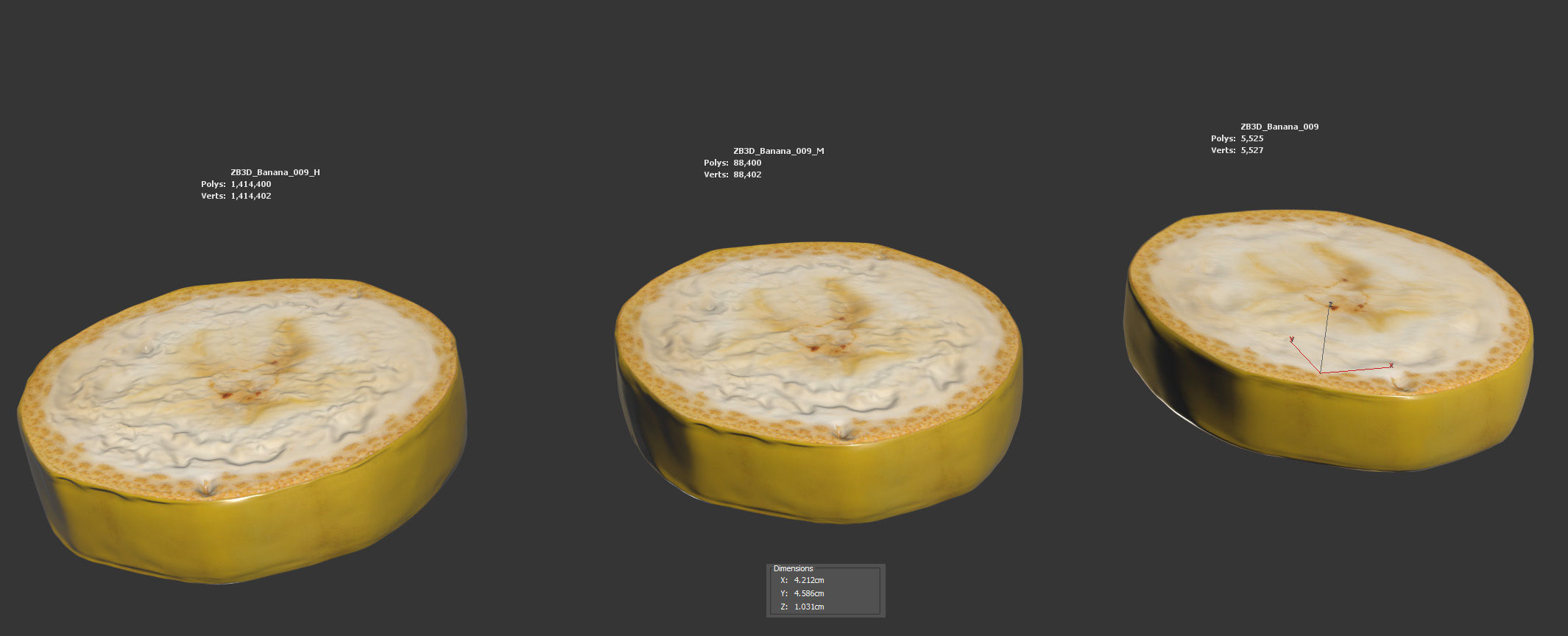 Banana 3D model_5