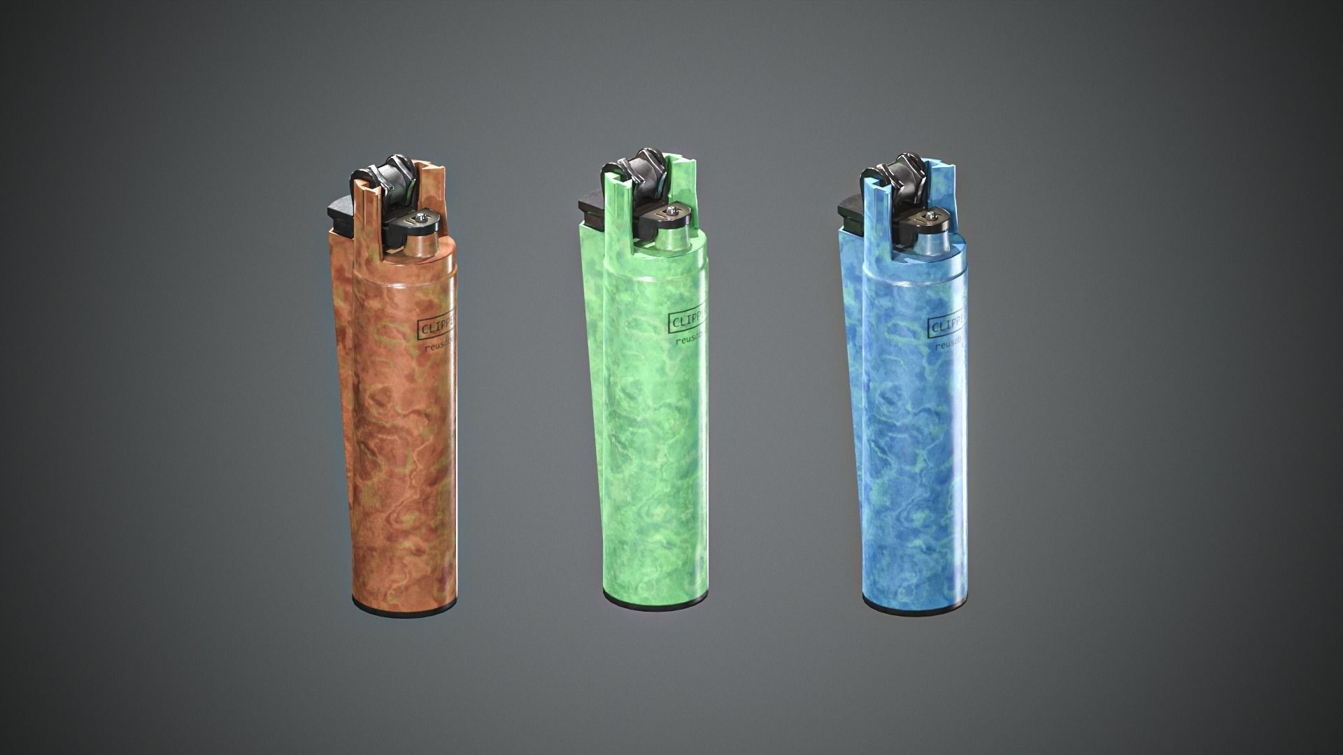 Lighter Low-poly 3D model_27