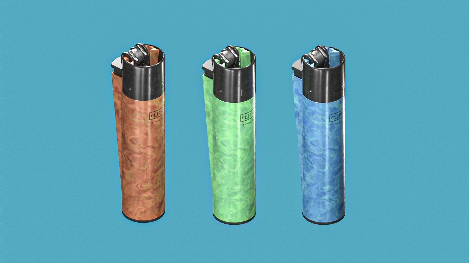 Lighter Low-poly 3D model_35