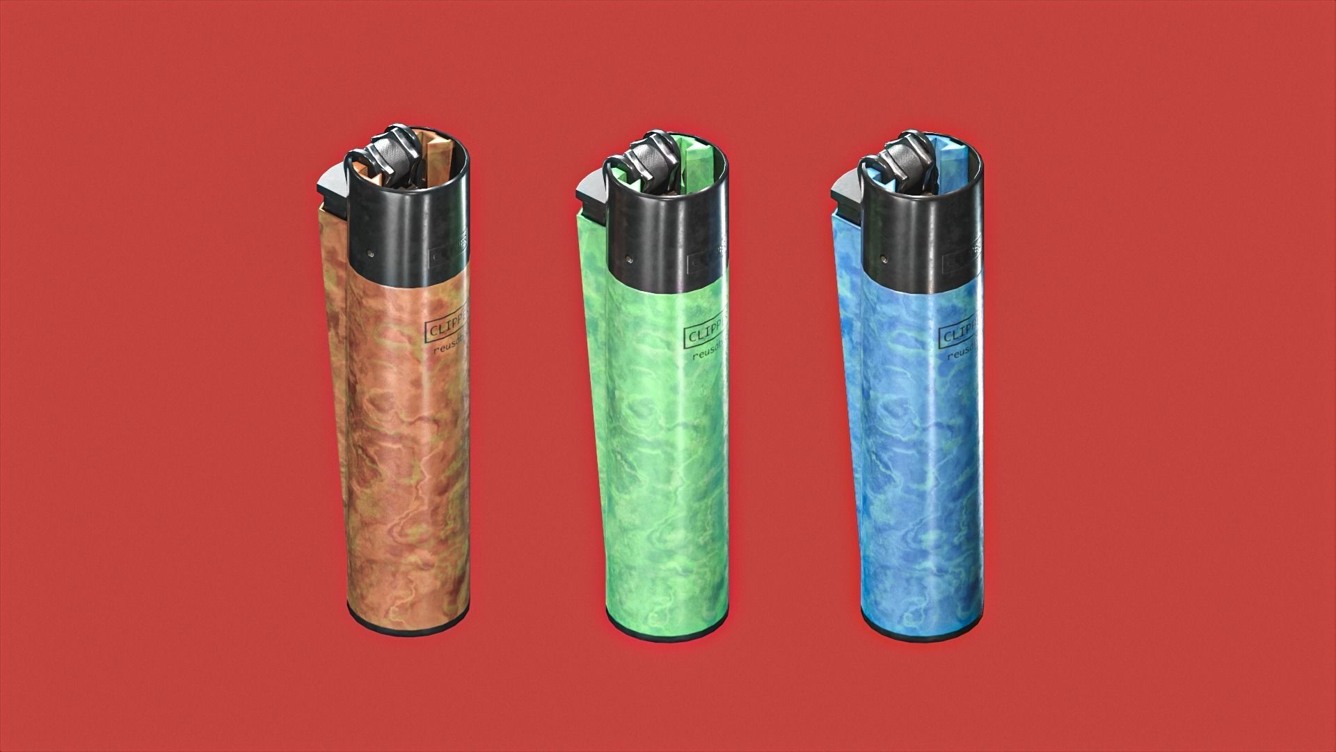 Lighter Low-poly 3D model_29