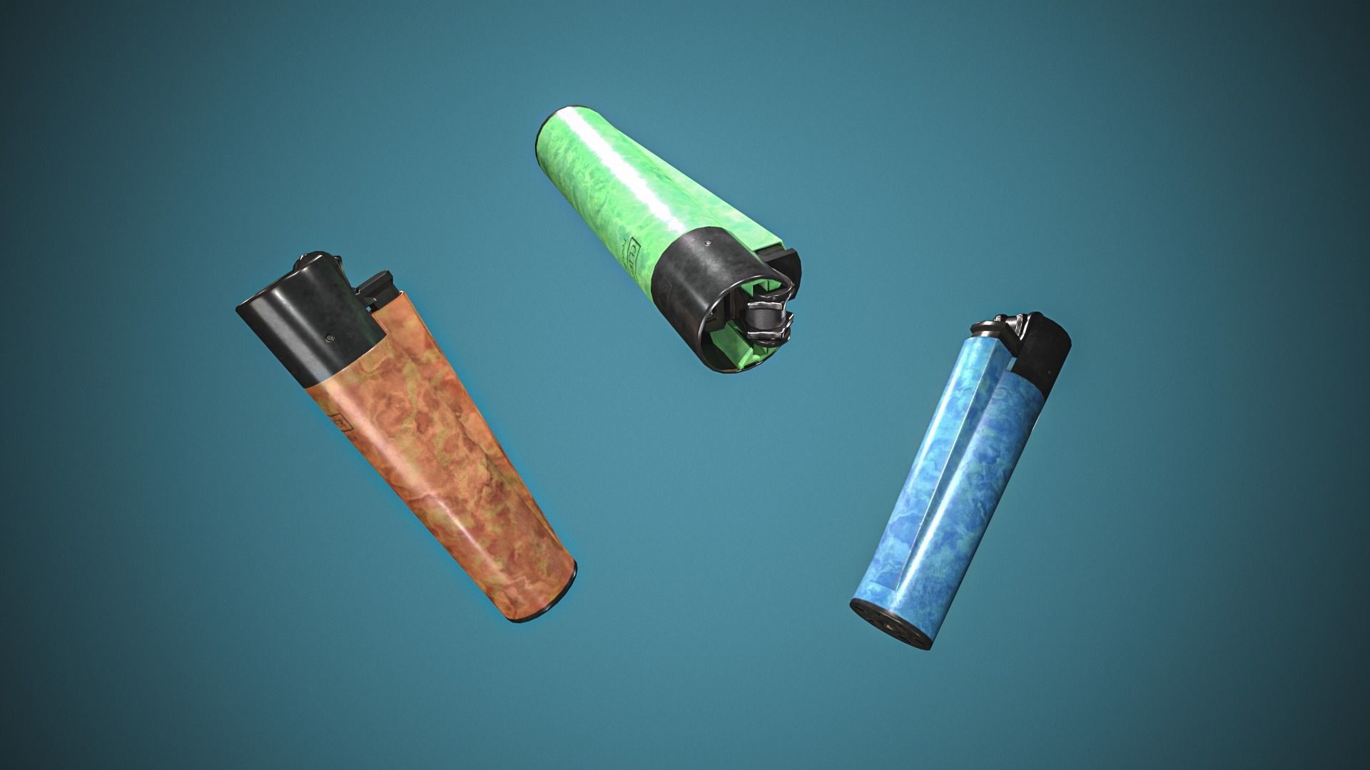 Lighter Low-poly 3D model_11