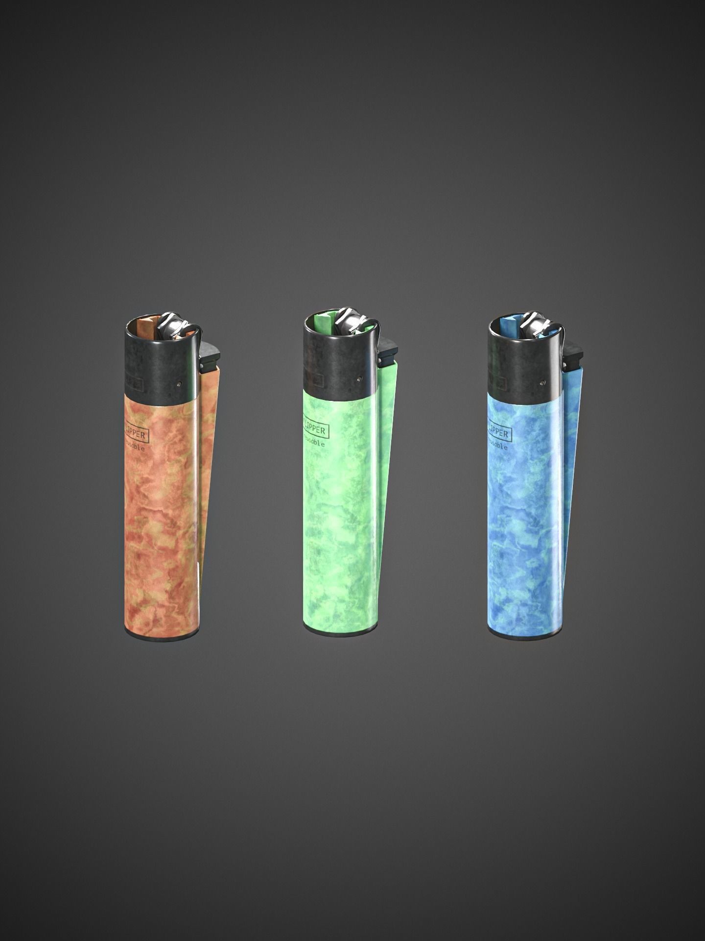 Lighter Low-poly 3D model_17