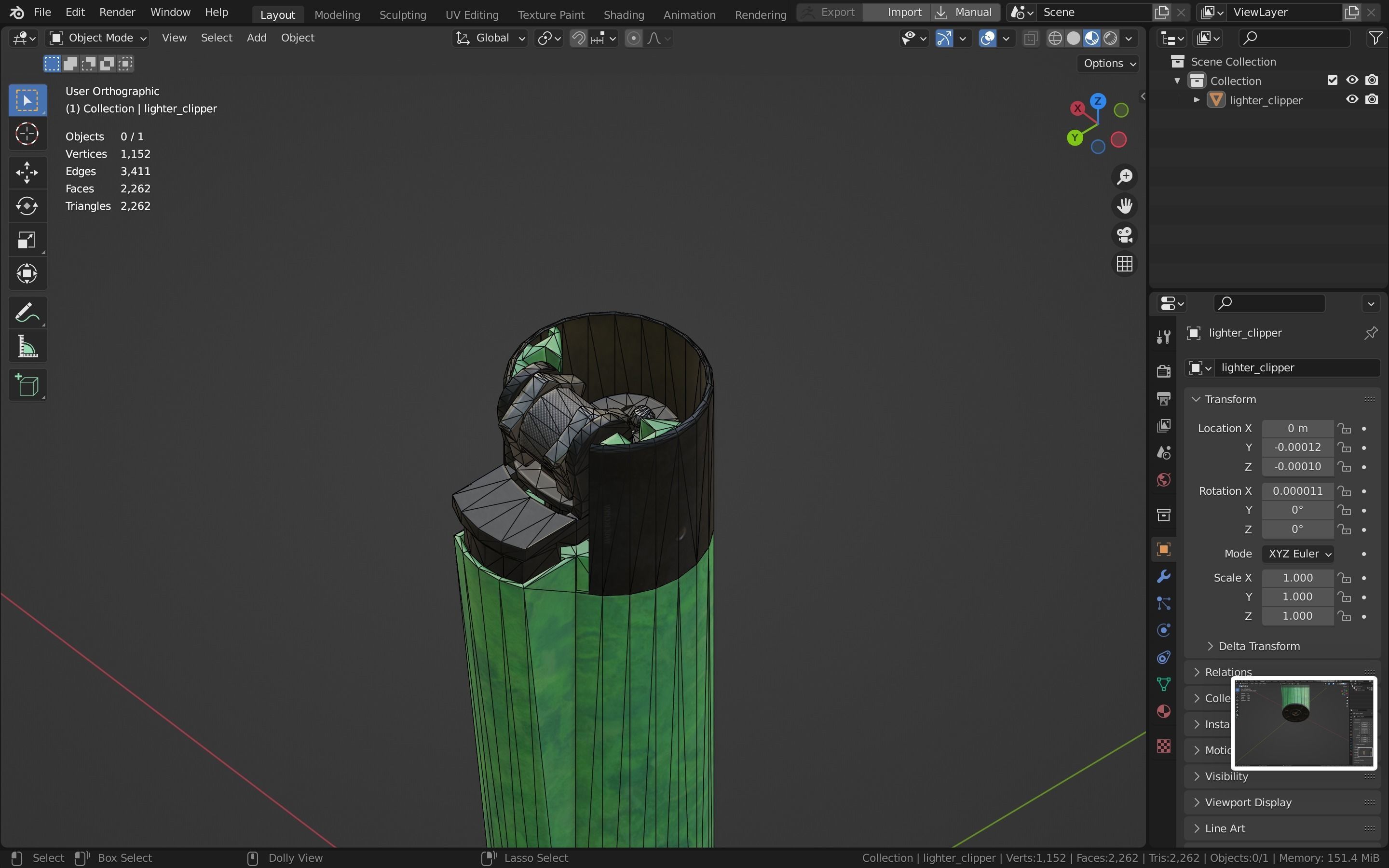 Lighter Low-poly 3D model_52