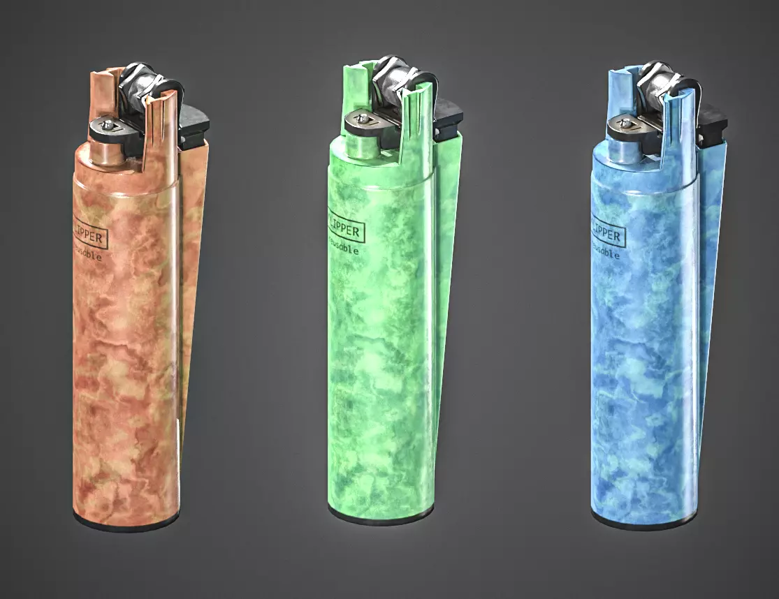 Lighter Low-poly 3D model_0