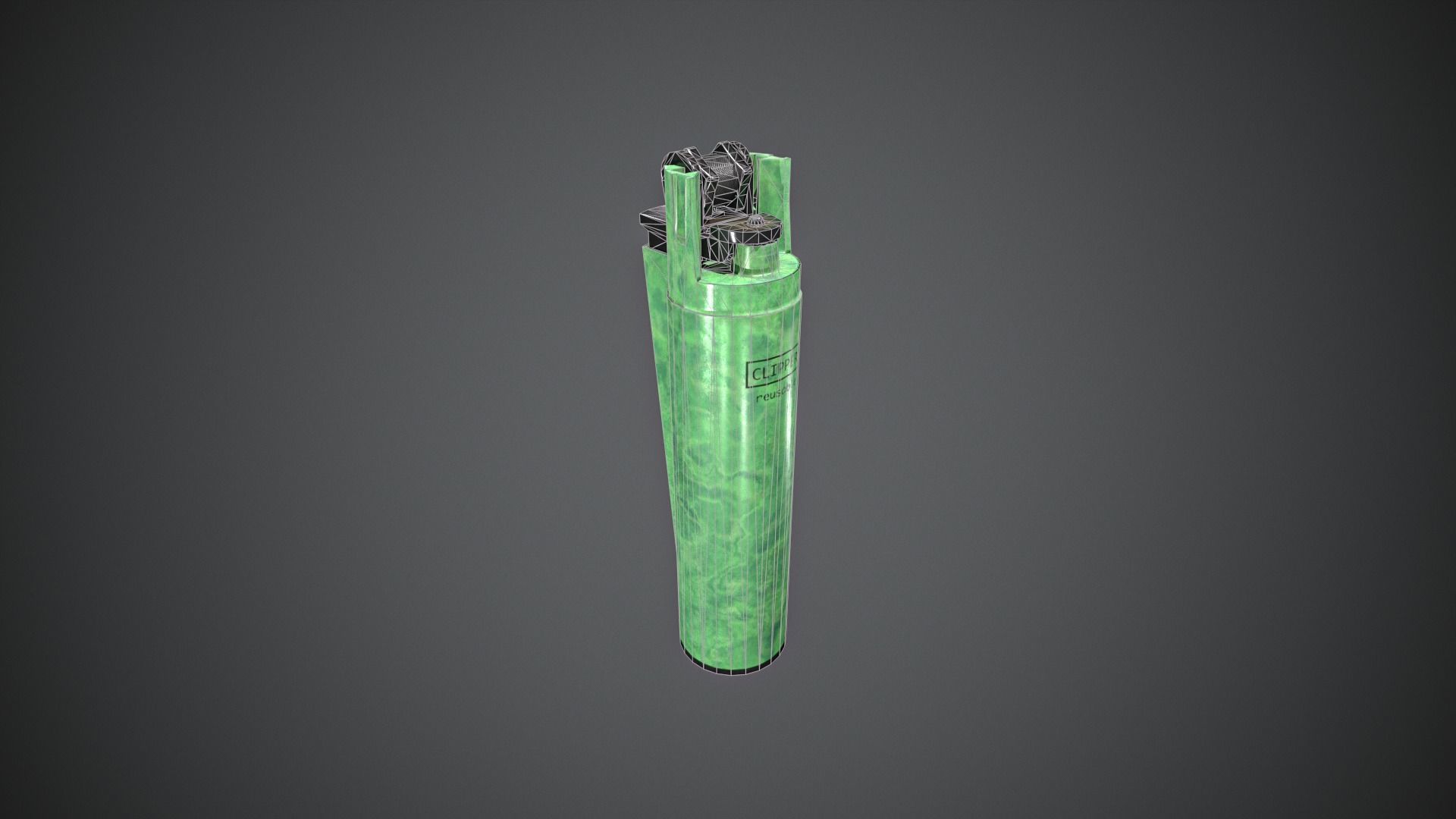 Lighter Low-poly 3D model_16