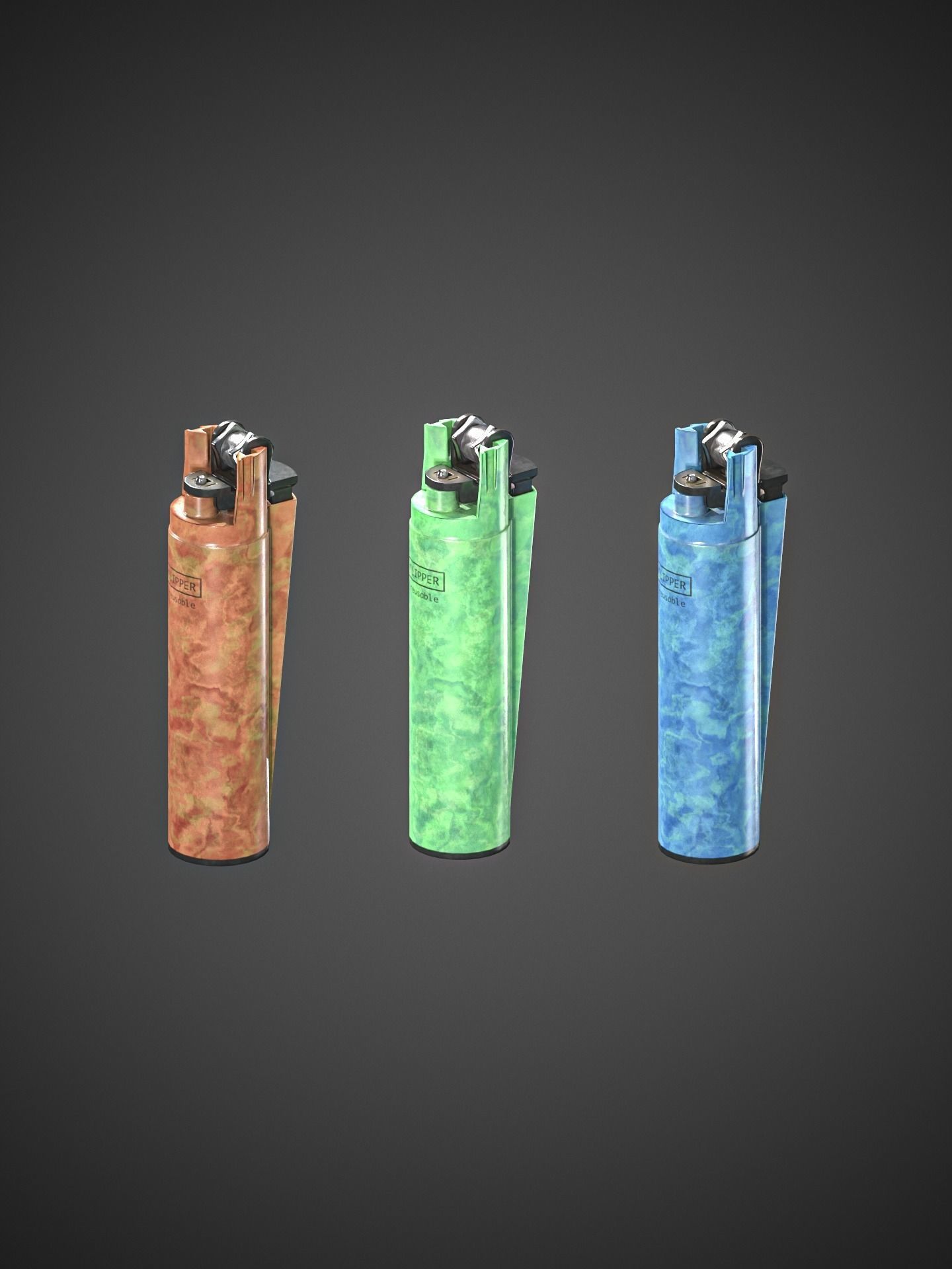 Lighter Low-poly 3D model_20