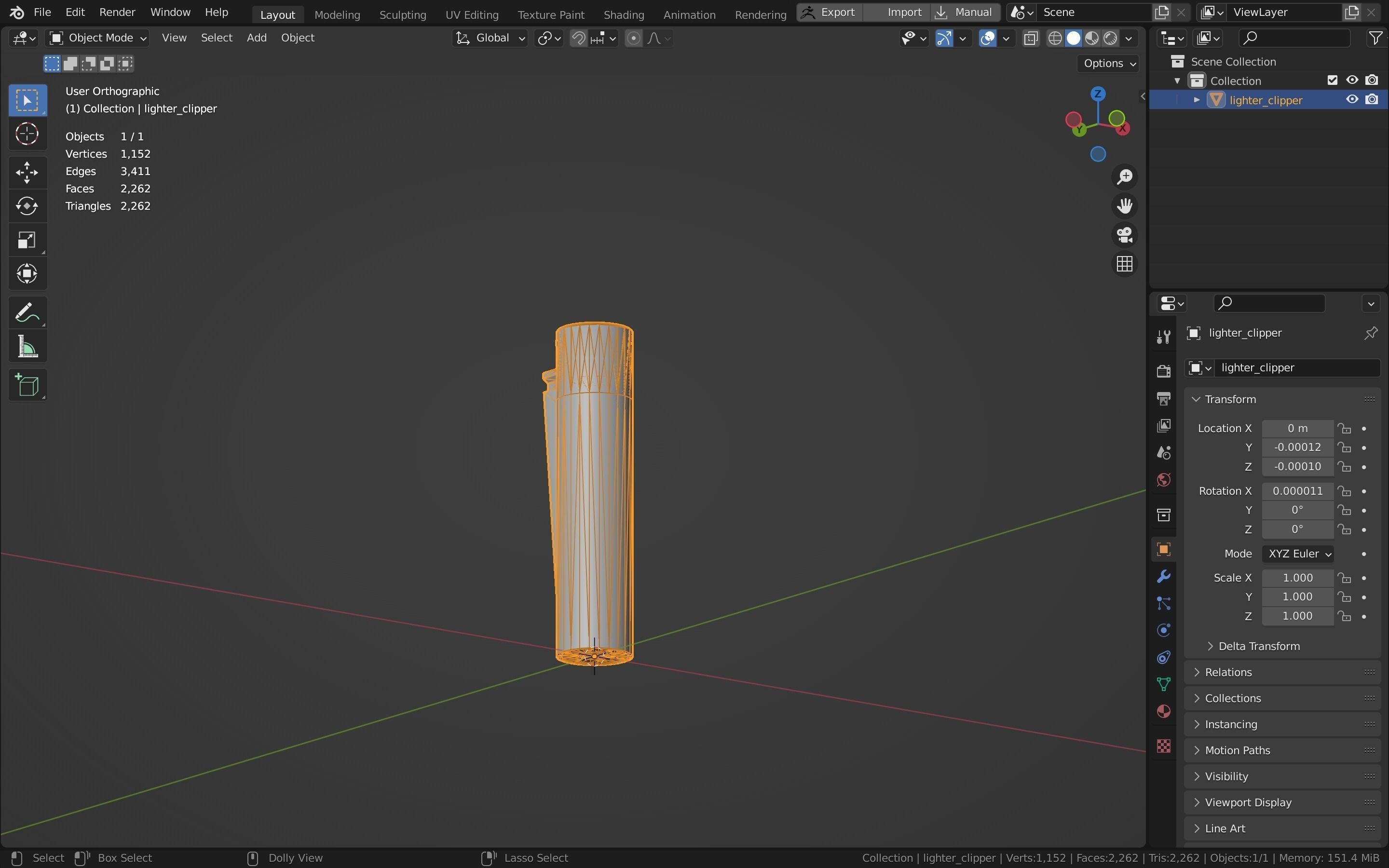 Lighter Low-poly 3D model_50