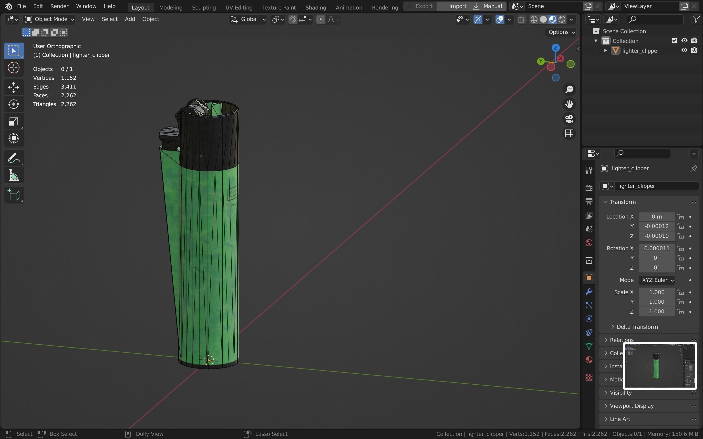 Lighter Low-poly 3D model_43