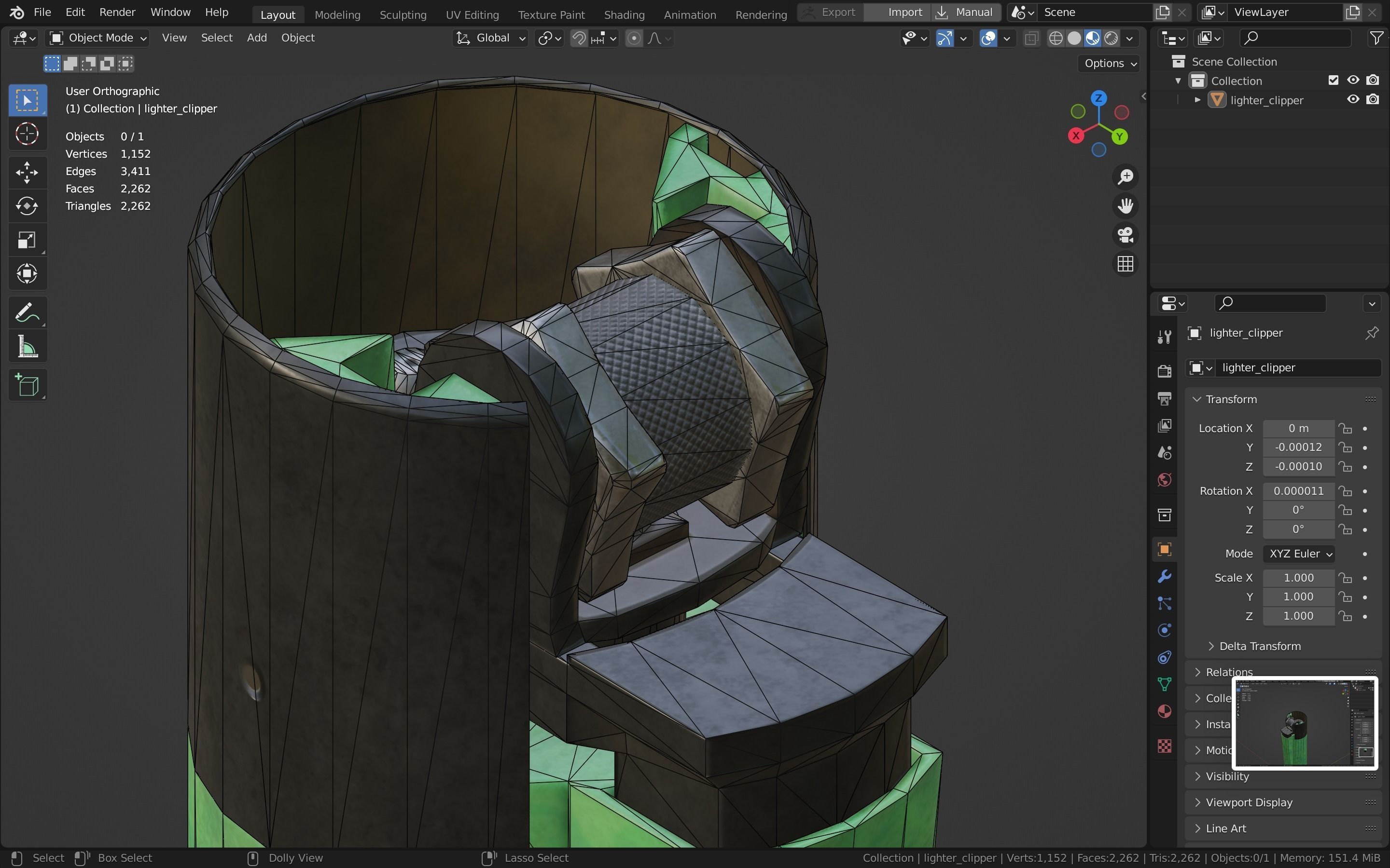 Lighter Low-poly 3D model_53