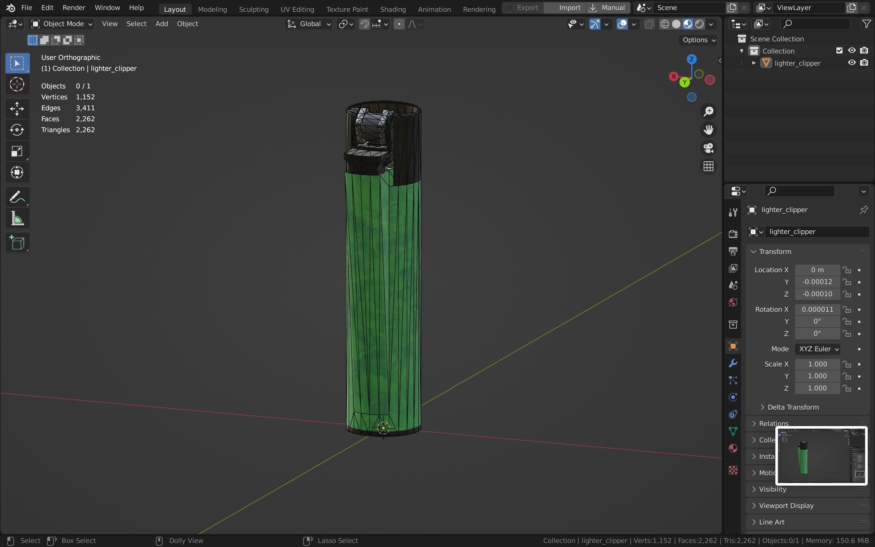 Lighter Low-poly 3D model_44