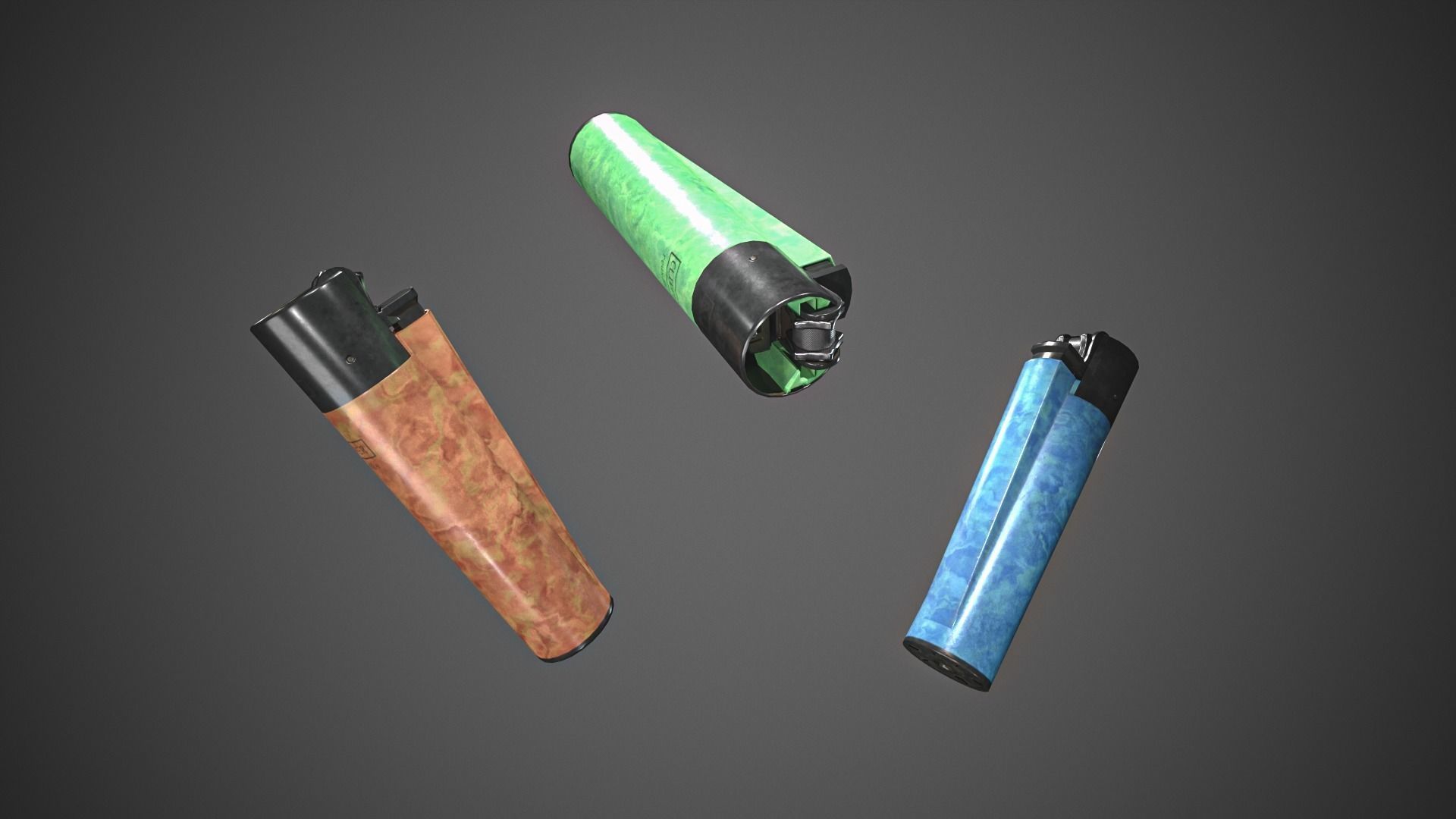 Lighter Low-poly 3D model_8
