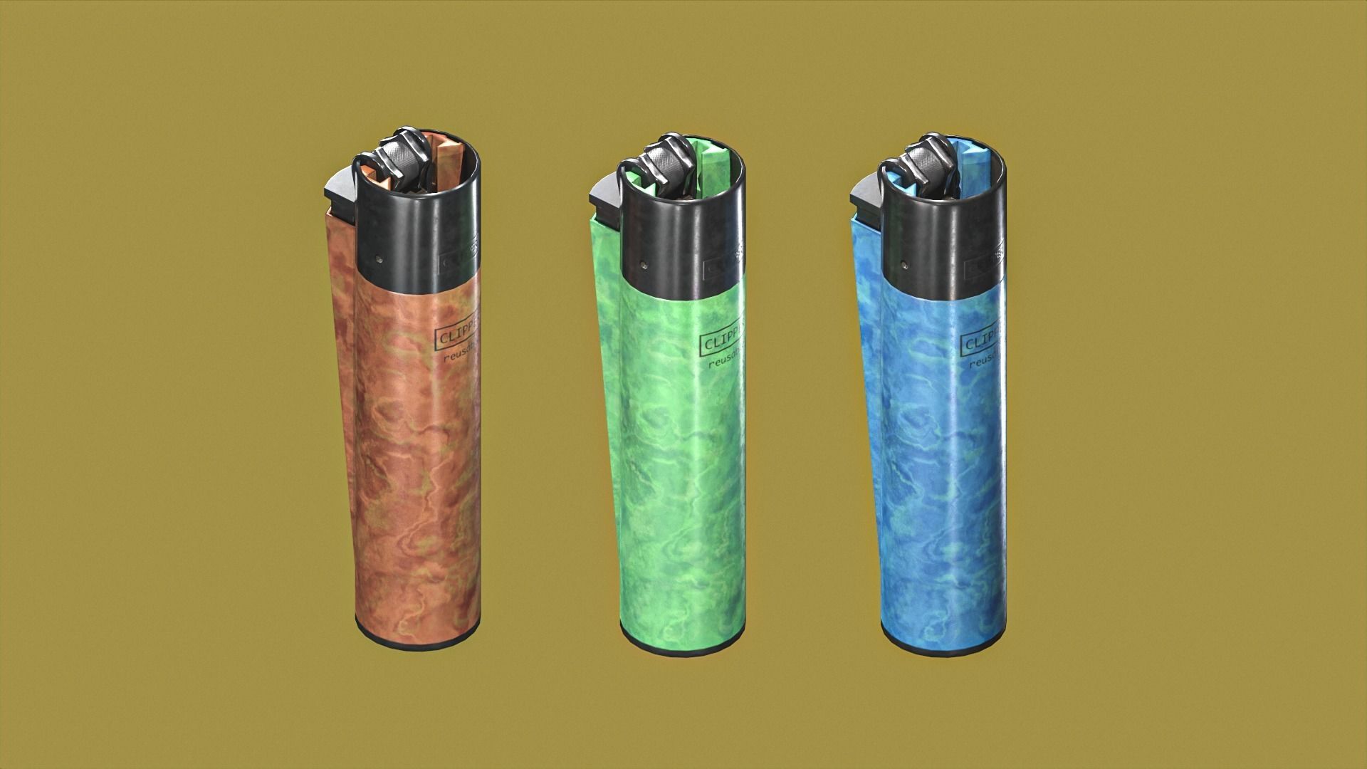 Lighter Low-poly 3D model_9