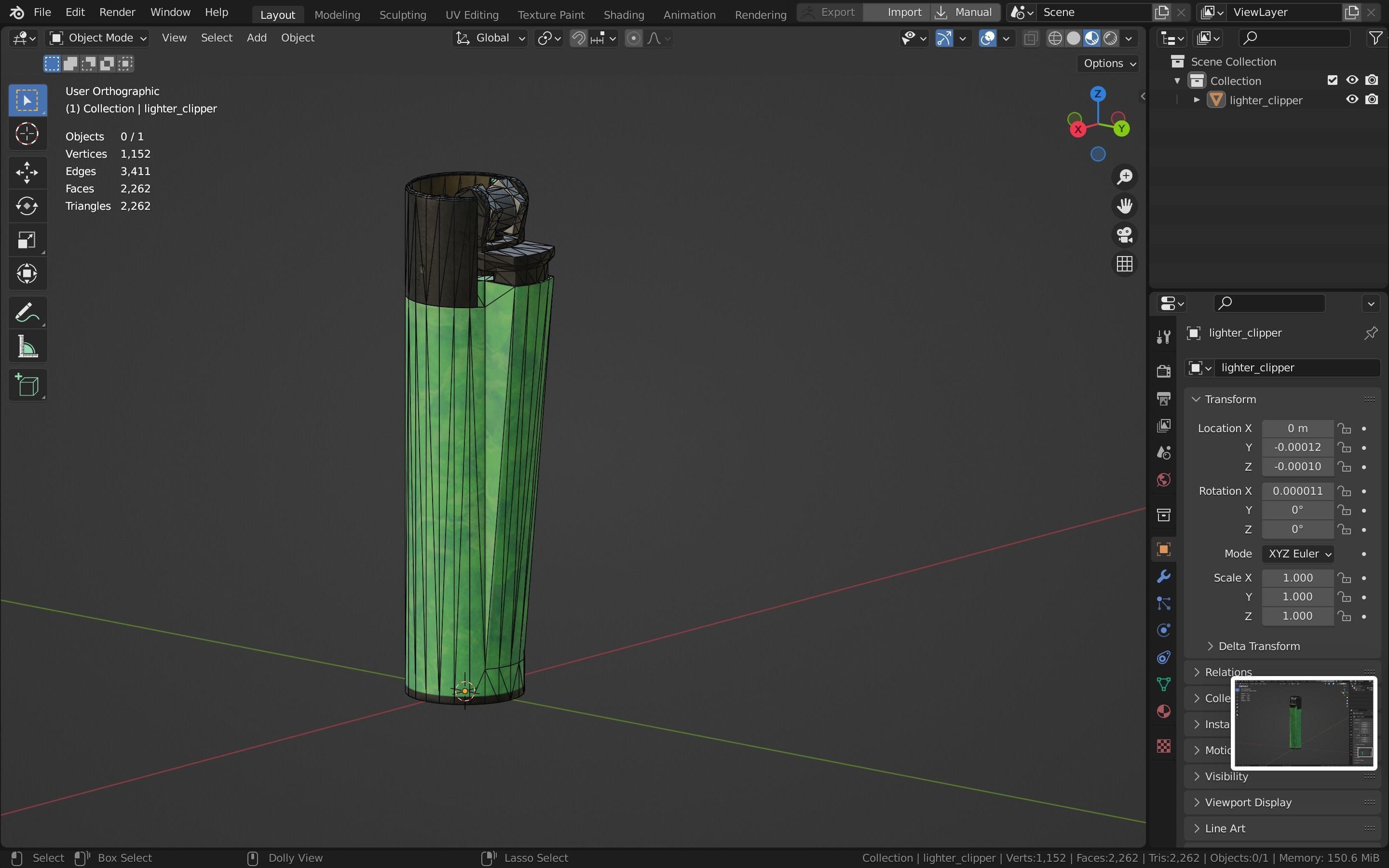 Lighter Low-poly 3D model_45