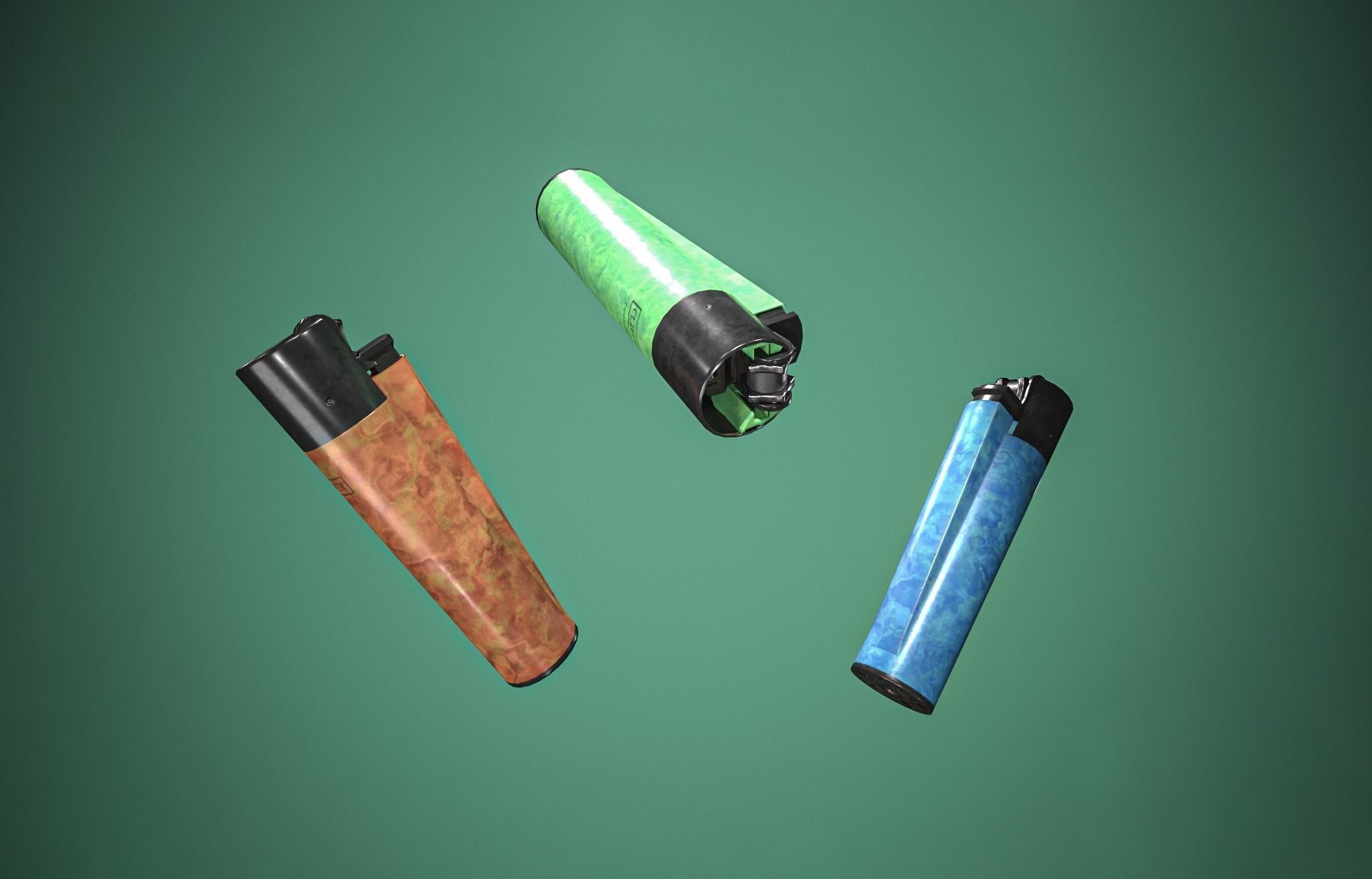 Lighter Low-poly 3D model_4