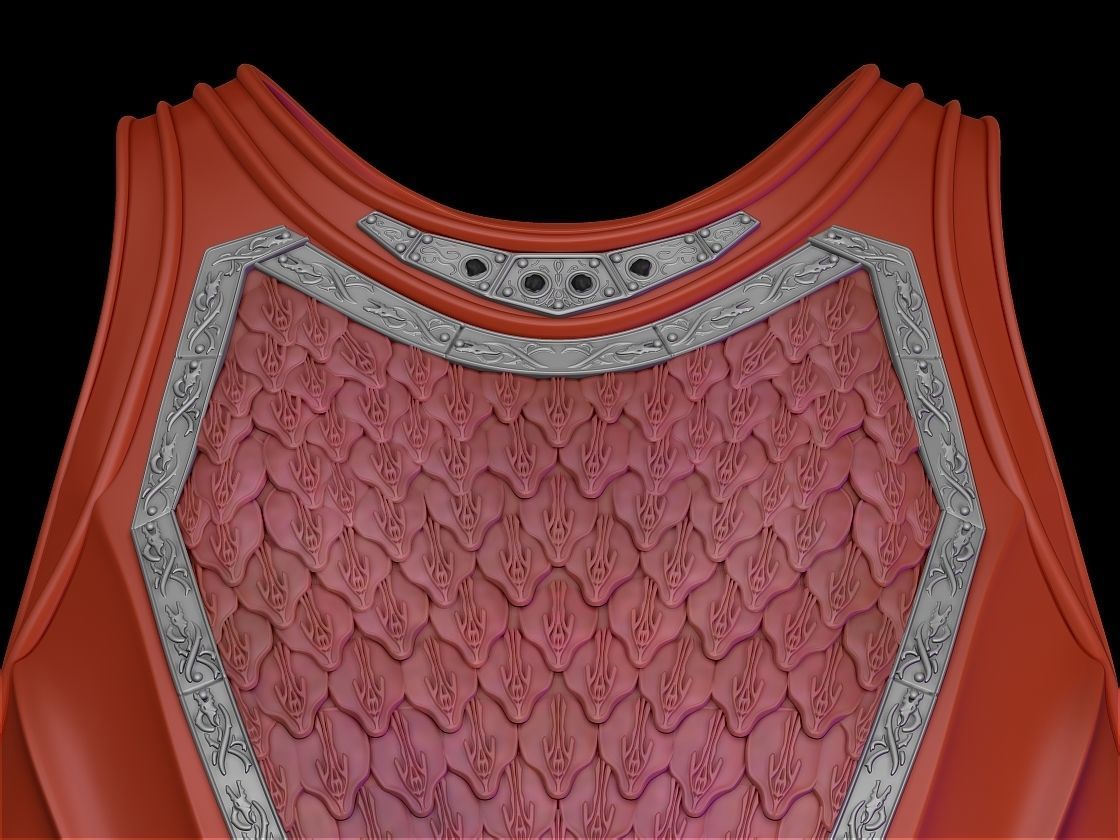 Rhaenys Targaryen Chest and Shoulder Armour 3d digital download 3D print model_5