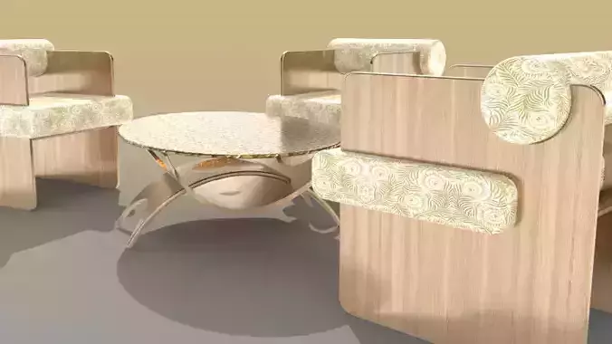 table furniture set with chairs and tables