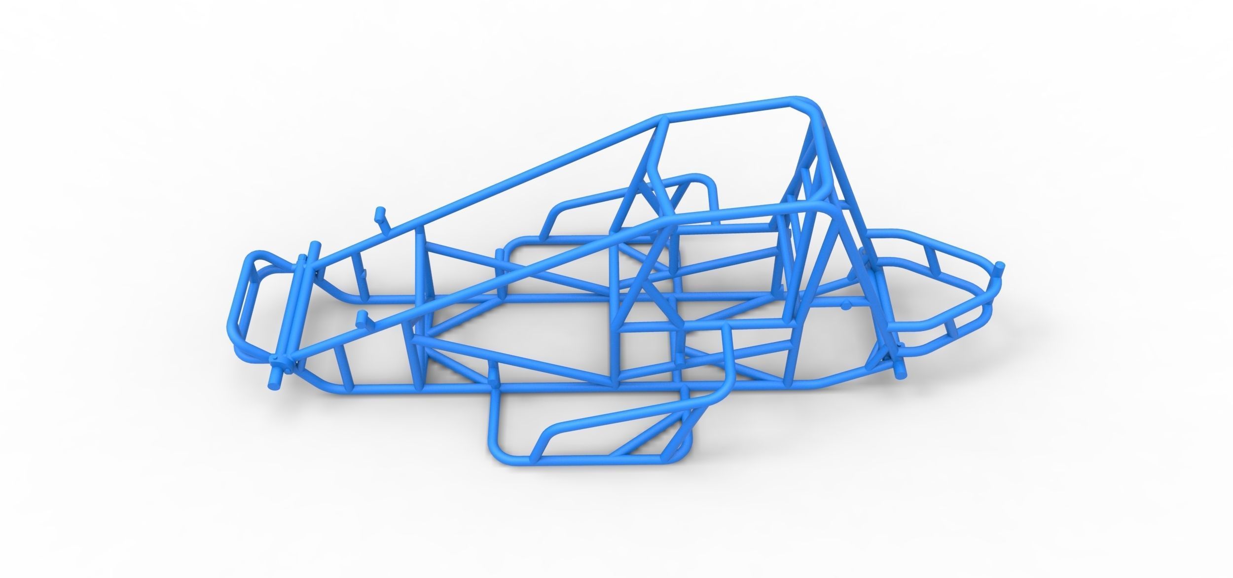 Frame for Sprint car Scale 1 to 25 3D print model_8