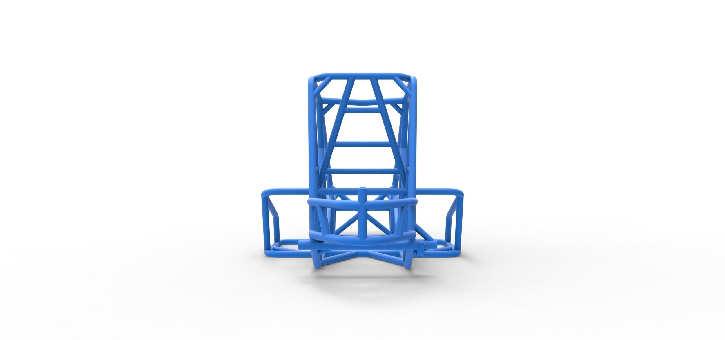 Frame for Sprint car Scale 1 to 25 3D print model_12