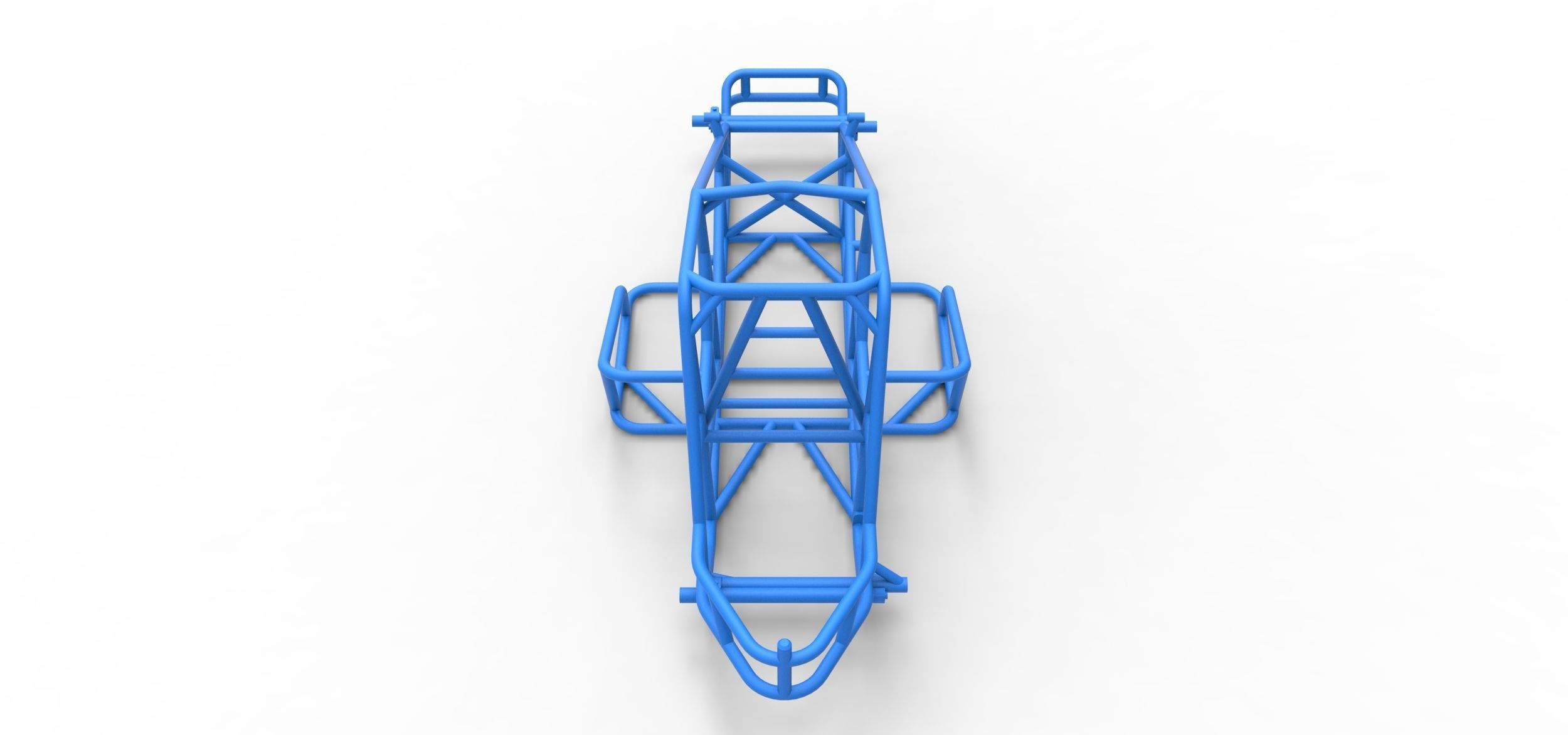 Frame for Sprint car Scale 1 to 25 3D print model_13