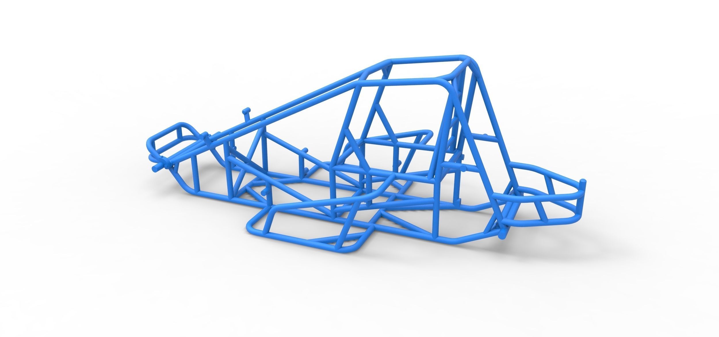 Frame for Sprint car Scale 1 to 25 3D print model_10