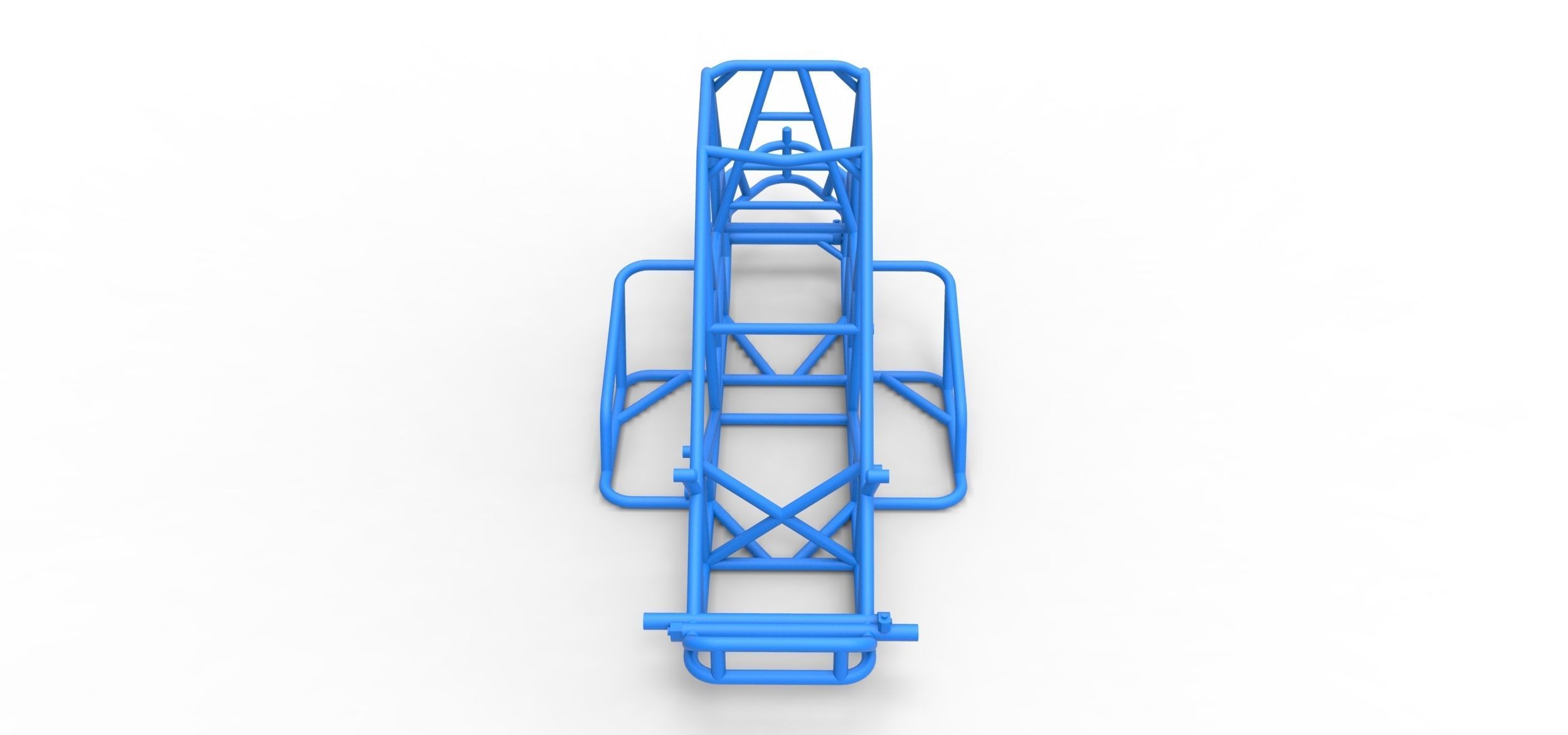 Frame for Sprint car Scale 1 to 25 3D print model_6