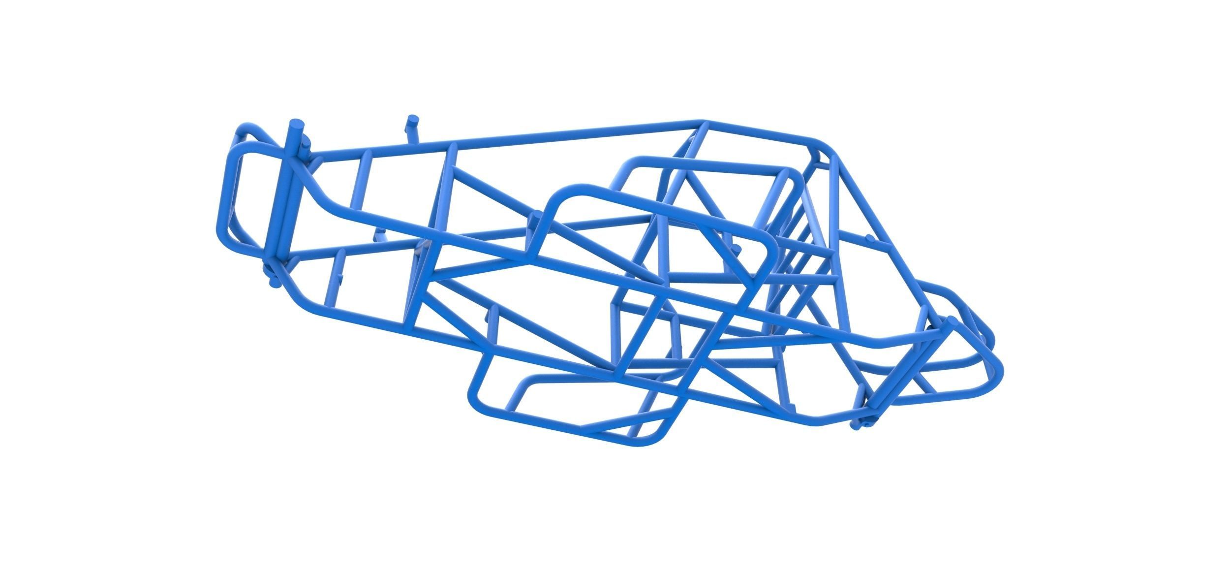 Frame for Sprint car Scale 1 to 25 3D print model_2