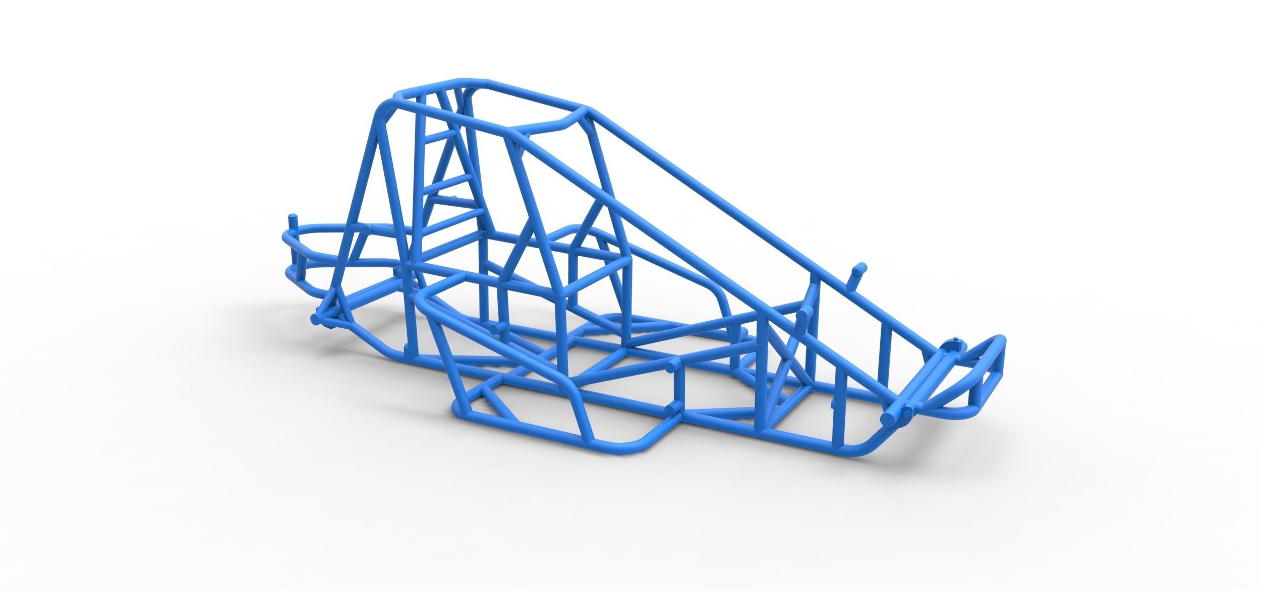 Frame for Sprint car Scale 1 to 25 3D print model_15