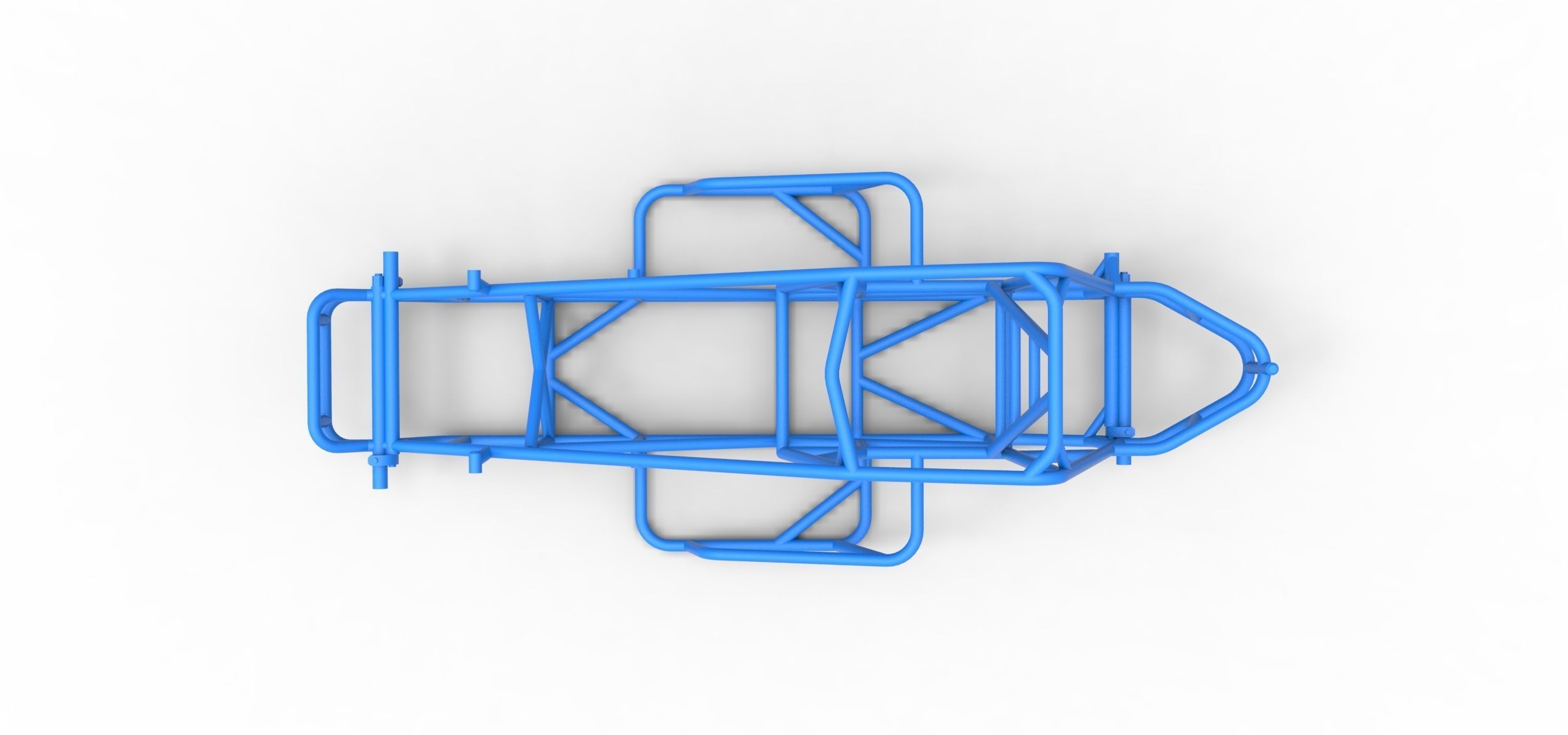Frame for Sprint car Scale 1 to 25 3D print model_9