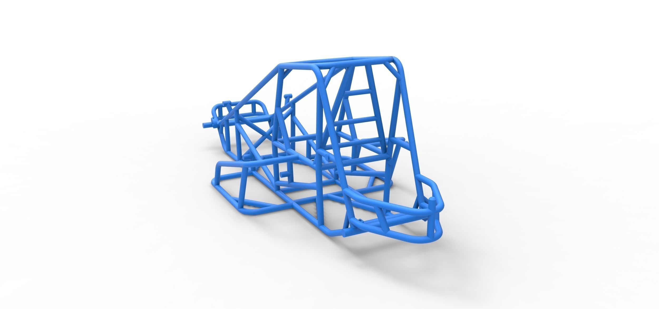 Frame for Sprint car Scale 1 to 25 3D print model_11