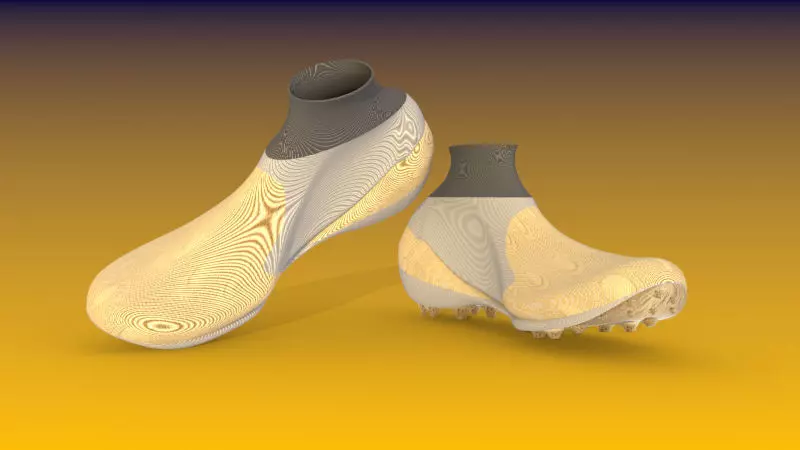 chuteira pair of shoes 3D print model_0