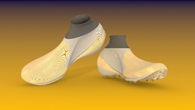 chuteira pair of shoes 3D print model