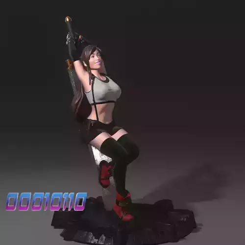 Tifa Lockhart 3D print model